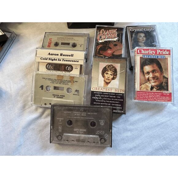 Classic Country 1970's/80's Cassette Tape Collection w/ Case, George Jones - Picture 9 of 14